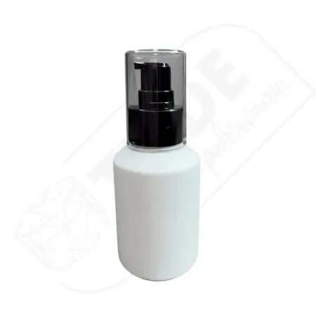 Butelka szklana BIAŁA MATOWA 60 ml z pompką
